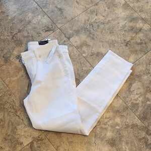 Talbots Slim Ankle Jean Size 4 White New With Tags